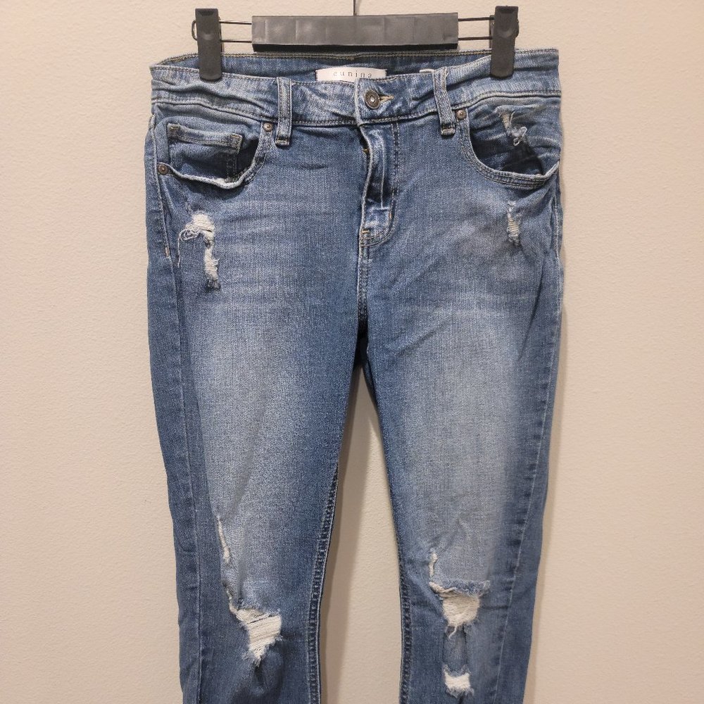 eunina Josie Mid rise Skinny Crop Size 9